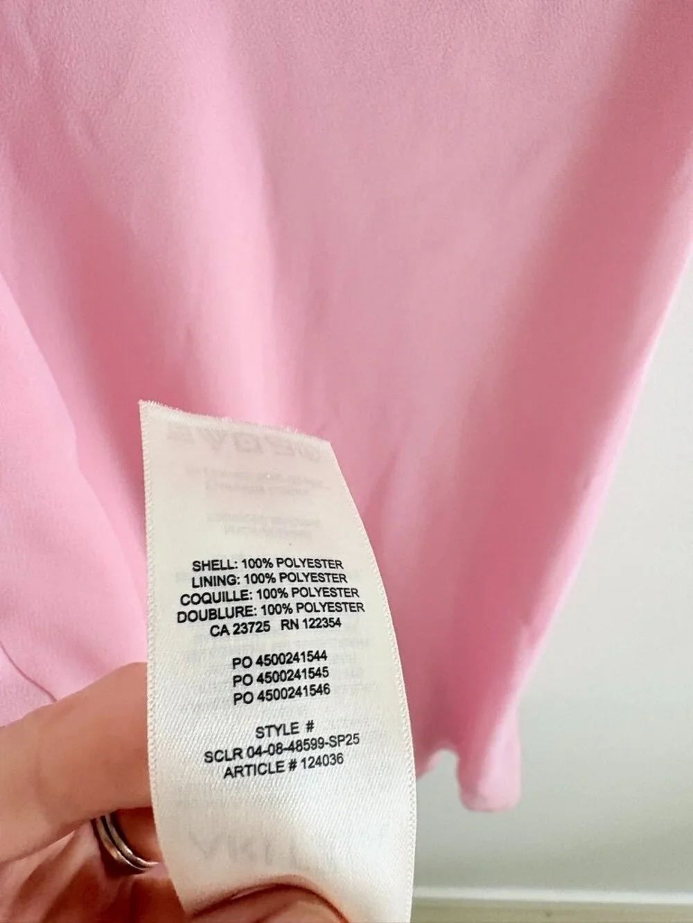 Aritzia Wilfred Engage Chiffon Ruffled Mini Dress Opera Rose Pink Size Medium - Picture 7 of 7